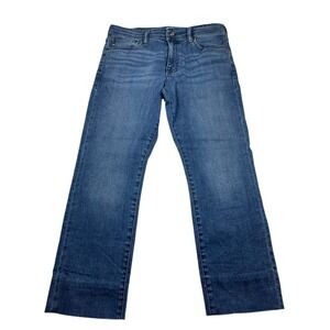 Chaps Jeans Men 32 x 30 Blue Denim Cotton Stretch Slim Fit Mid-Rise Straight Leg